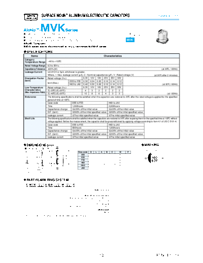 SMD mvk  . Electronic Components Datasheets Passive components capacitors Datasheets UCC SMD mvk.pdf