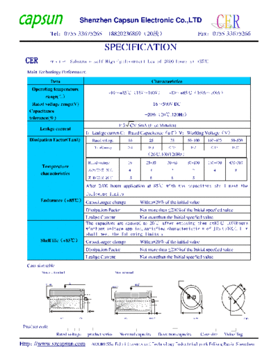 . Electronic Components Datasheets 2009115201316770  . Electronic Components Datasheets Passive components capacitors CDD C Capsun 2009115201316770.pdf