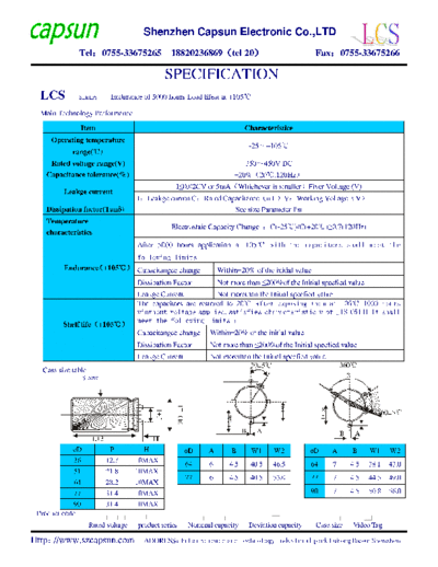 Capsun 20091152020284871  . Electronic Components Datasheets Passive components capacitors CDD C Capsun 20091152020284871.pdf