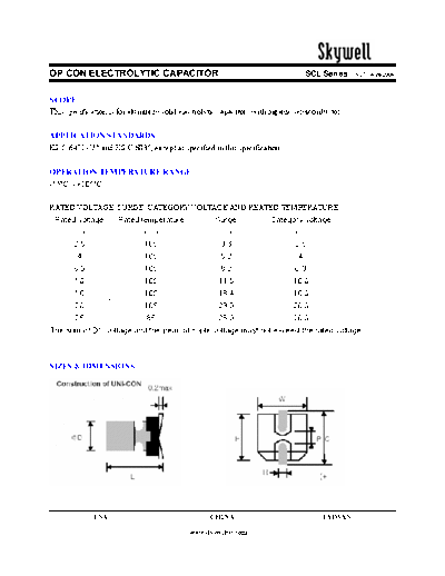 Skywell SCL Series V07 04-28-2006  . Electronic Components Datasheets Passive components capacitors CDD S Skywell SCL Series_V07_04-28-2006.pdf