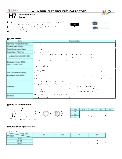 Teapo h7  . Electronic Components Datasheets Passive components capacitors CDD T Teapo h7.pdf