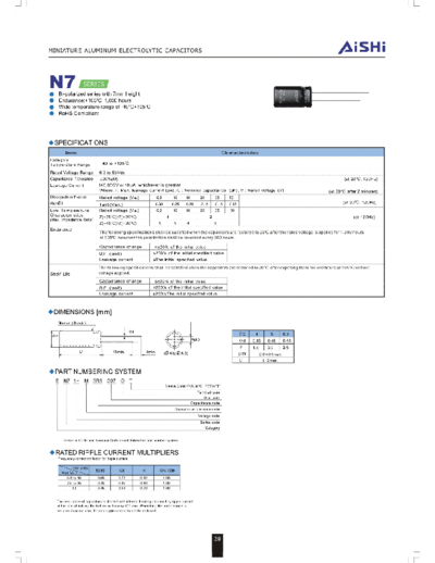 Aishi n7  . Electronic Components Datasheets Passive components capacitors Datasheets A Aishi n7.pdf