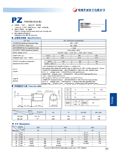 Chang PZ  . Electronic Components Datasheets Passive components capacitors Datasheets C Chang PZ.pdf