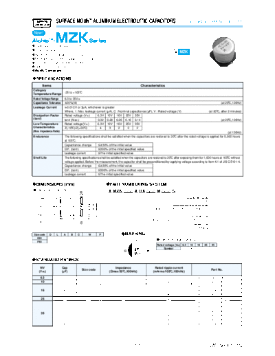 SMD mzk  . Electronic Components Datasheets Passive components capacitors Datasheets UCC SMD mzk.pdf