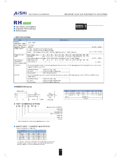 Aishi rh  . Electronic Components Datasheets Passive components capacitors Datasheets A Aishi rh.pdf