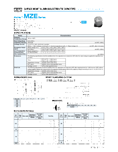 SMD mze  . Electronic Components Datasheets Passive components capacitors Datasheets UCC SMD mze.pdf