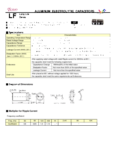 Teapo lf  . Electronic Components Datasheets Passive components capacitors CDD T Teapo lf.pdf