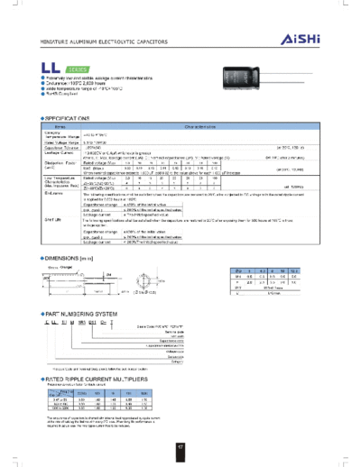 Aishi ll  . Electronic Components Datasheets Passive components capacitors Datasheets A Aishi ll.pdf