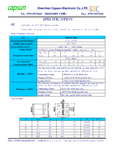 Capsun 20091151938368657  . Electronic Components Datasheets Passive components capacitors CDD C Capsun 20091151938368657.pdf
