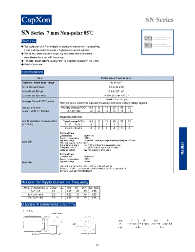 Capxon 2011-SN Series  . Electronic Components Datasheets Passive components capacitors Datasheets C Capxon 2011-SN Series.pdf
