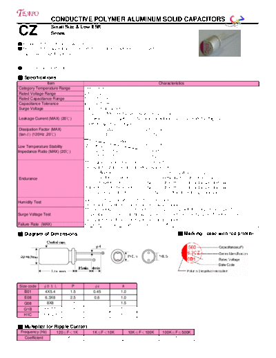 Teapo cz  . Electronic Components Datasheets Passive components capacitors CDD T Teapo cz.pdf
