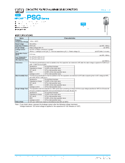 Polymer psg  . Electronic Components Datasheets Passive components capacitors Datasheets UCC Polymer psg.pdf