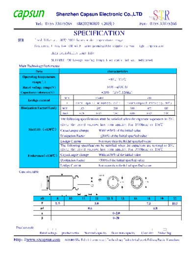 Capsun 20091151926533932  . Electronic Components Datasheets Passive components capacitors CDD C Capsun 20091151926533932.pdf