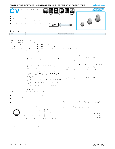 Polymer e-cv  . Electronic Components Datasheets Passive components capacitors Datasheets Nichicon Polymer e-cv.pdf