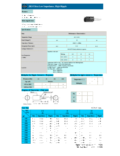 Radial jks  . Electronic Components Datasheets Passive components capacitors CDD J Jackcon Radial jks.pdf