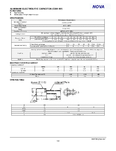 2005 cd91 rv  . Electronic Components Datasheets Passive components capacitors CDD L LHNova 2005 cd91_rv.pdf
