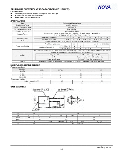2005 cd113h lw  . Electronic Components Datasheets Passive components capacitors CDD L LHNova 2005 cd113h_lw.pdf