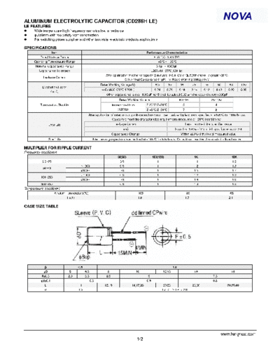 2005 cd288h le  . Electronic Components Datasheets Passive components capacitors CDD L LHNova 2005 cd288h_le.pdf