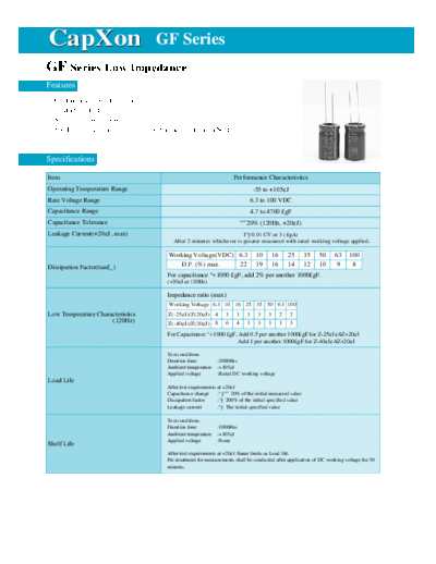 2003 gf  . Electronic Components Datasheets Passive components capacitors CDD C Capxon 2003 gf.pdf