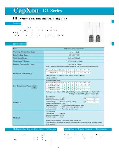 2003 gl  . Electronic Components Datasheets Passive components capacitors CDD C Capxon 2003 gl.pdf