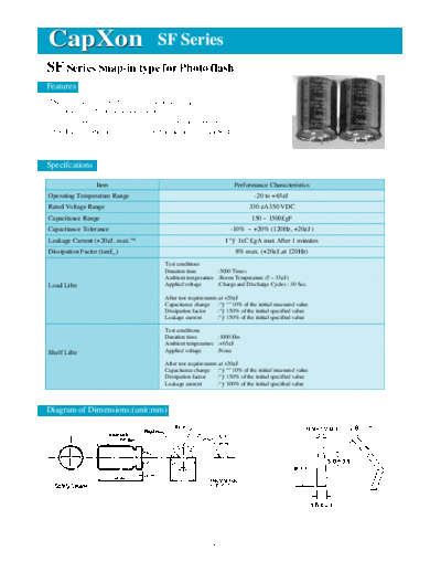 2003 sf  . Electronic Components Datasheets Passive components capacitors CDD C Capxon 2003 sf.pdf