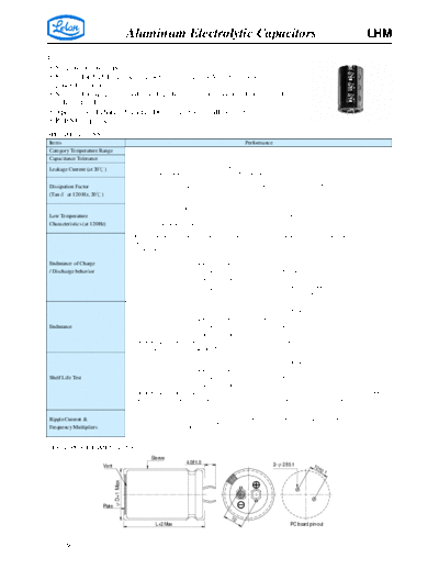 Aluminum Electrolytic Capacitors - Large Size LHM  . Electronic Components Datasheets Passive components capacitors CDD L Lelon Aluminum Electrolytic Capacitors - Large Size LHM.pdf