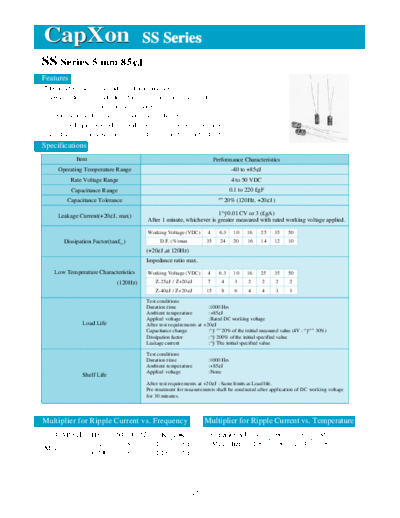 2003 ss  . Electronic Components Datasheets Passive components capacitors CDD C Capxon 2003 ss.pdf