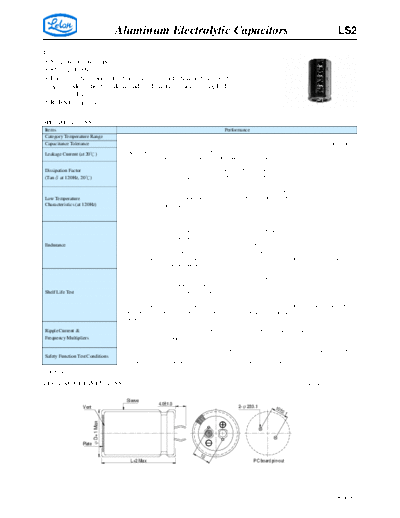 Aluminum Electrolytic Capacitors - Large Size LS2  . Electronic Components Datasheets Passive components capacitors CDD L Lelon Aluminum Electrolytic Capacitors - Large Size LS2.pdf