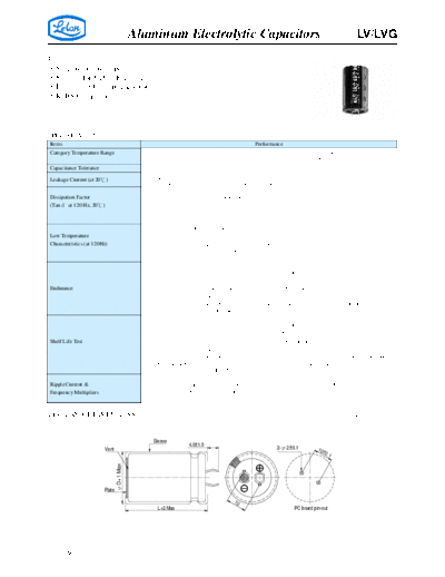 Aluminum Electrolytic Capacitors - Large Size LV 25252CLVG  . Electronic Components Datasheets Passive components capacitors CDD L Lelon Aluminum Electrolytic Capacitors - Large Size LV_25252CLVG.pdf