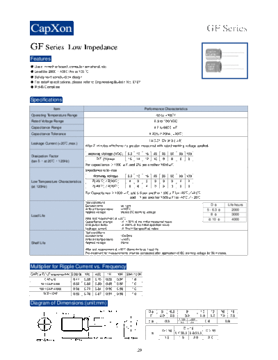 2010 GF Series 1234013397  . Electronic Components Datasheets Passive components capacitors CDD C Capxon 2010 GF Series_1234013397.pdf