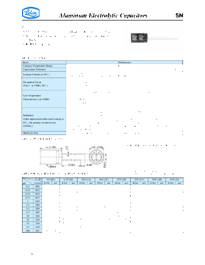 Aluminum Electrolytic Capacitors - Non and BiPolar SN  . Electronic Components Datasheets Passive components capacitors CDD L Lelon Aluminum Electrolytic Capacitors - Non and BiPolar SN.pdf