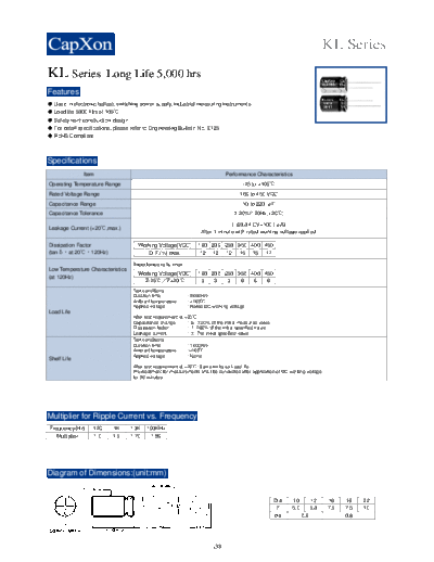 2010 KL Series 1224872168  . Electronic Components Datasheets Passive components capacitors CDD C Capxon 2010 KL Series_1224872168.pdf