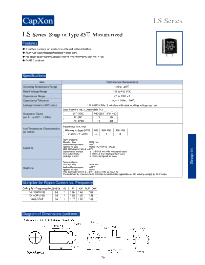 2010 LS Series 830159269  . Electronic Components Datasheets Passive components capacitors CDD C Capxon 2010 LS Series_830159269.pdf