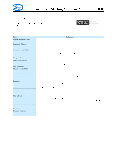 Aluminum Electrolytic Capacitors - STD and Low ESR RXB  . Electronic Components Datasheets Passive components capacitors CDD L Lelon Aluminum Electrolytic Capacitors - STD and Low ESR RXB.pdf