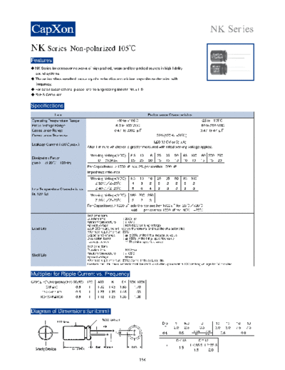 2010 NK Series 1182779124  . Electronic Components Datasheets Passive components capacitors CDD C Capxon 2010 NK Series_1182779124.pdf
