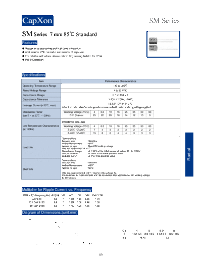 2010 SM Series 31058761  . Electronic Components Datasheets Passive components capacitors CDD C Capxon 2010 SM Series_31058761.pdf