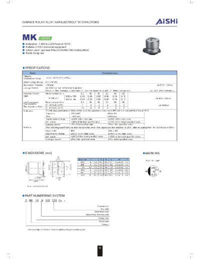 SMD mk  . Electronic Components Datasheets Passive components capacitors Datasheets A Aishi SMD mk.pdf