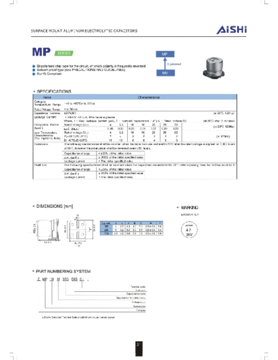 SMD mp  . Electronic Components Datasheets Passive components capacitors Datasheets A Aishi SMD mp.pdf