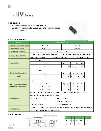 2009 HV1  . Electronic Components Datasheets Passive components capacitors CDD T Tocon 2009 HV1.pdf