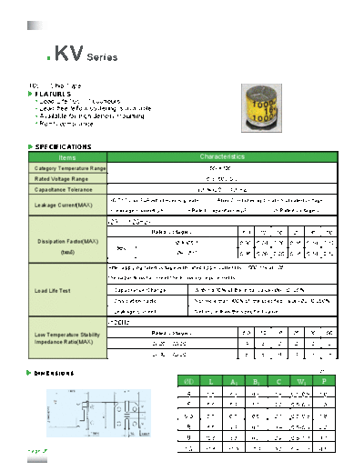 2009 KV1  . Electronic Components Datasheets Passive components capacitors CDD T Tocon 2009 KV1.pdf