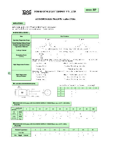 . Electronic Components Datasheets BP  . Electronic Components Datasheets Passive components capacitors CDD T Twbor 2010 BP.pdf