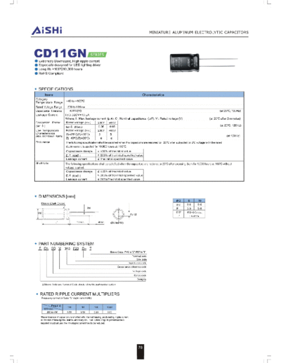 2011 CD11GN ( 41514401669608)  . Electronic Components Datasheets Passive components capacitors CDD A Aishi 2011 CD11GN (201141514401669608).pdf