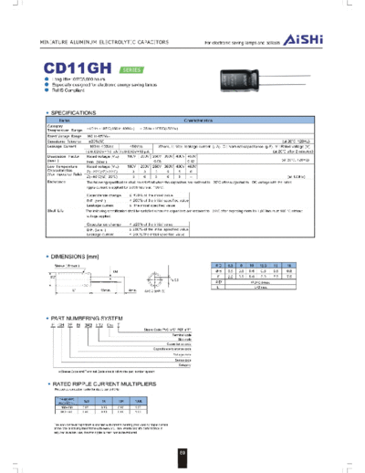 2011 CD11GH ( 41514415852810)  . Electronic Components Datasheets Passive components capacitors CDD A Aishi 2011 CD11GH (201141514415852810).pdf