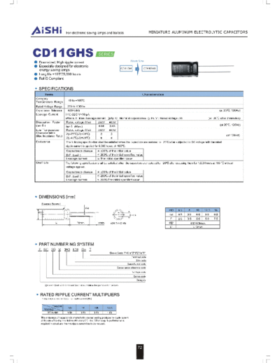 2011 CD11GHS ( 41514413871866)  . Electronic Components Datasheets Passive components capacitors CDD A Aishi 2011 CD11GHS (201141514413871866).pdf