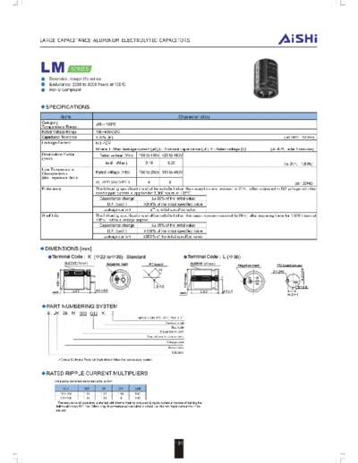 2011 LM ( 4151513960087)  . Electronic Components Datasheets Passive components capacitors CDD A Aishi 2011 LM (20114151513960087).pdf