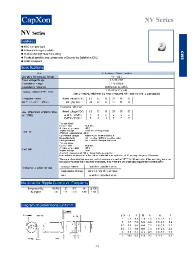 SMD 2011-NV Series  . Electronic Components Datasheets Passive components capacitors Datasheets C Capxon SMD 2011-NV Series.pdf