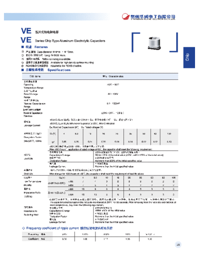 SMD VE  . Electronic Components Datasheets Passive components capacitors Datasheets C Chang SMD VE.pdf