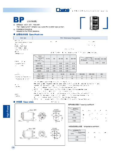 SnapIn BP  . Electronic Components Datasheets Passive components capacitors Datasheets C Chang SnapIn BP.pdf