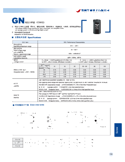 SnapIn GN  . Electronic Components Datasheets Passive components capacitors Datasheets C Chang SnapIn GN.pdf