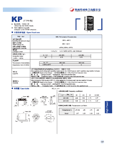 SnapIn KP  . Electronic Components Datasheets Passive components capacitors Datasheets C Chang SnapIn KP.pdf